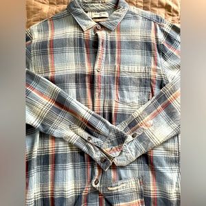 Billabong light Blue Flannel Size Medium